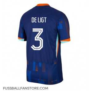 Niederlande Matthijs de Ligt #3 Replik Auswärtstrikot EM 2024 Kurzarm